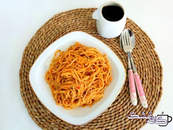 spaghetti without meat recipe - طرز تهیه ی ما کارانی