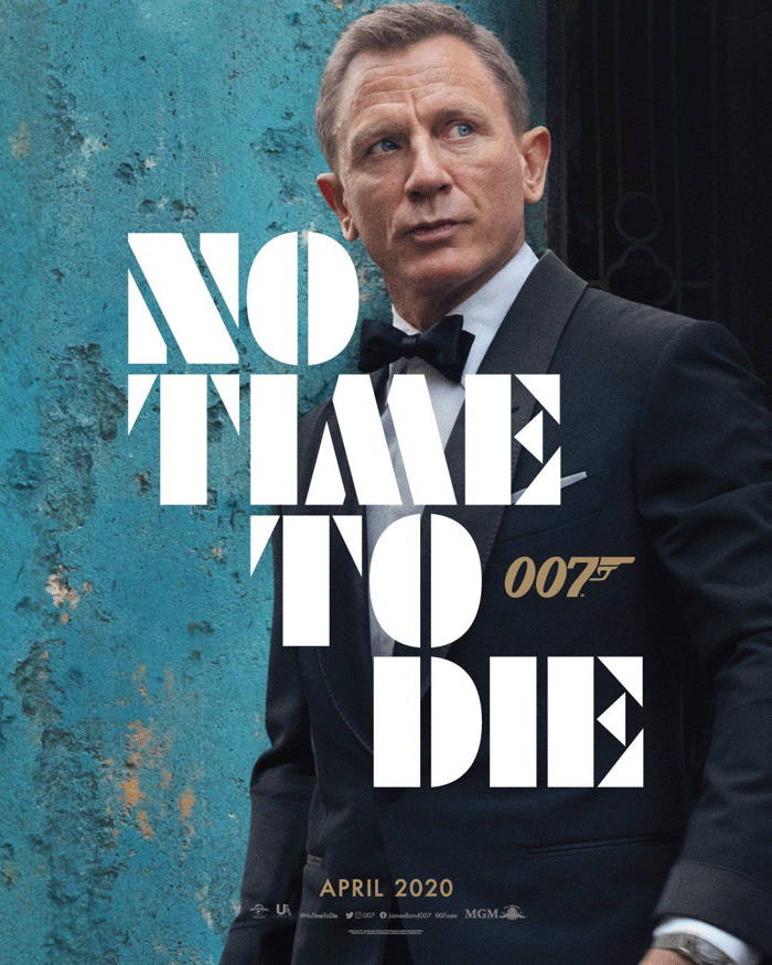 دنیل کریگ Daniel Craig بر روی پوستر فیلم No Time To Die 2020